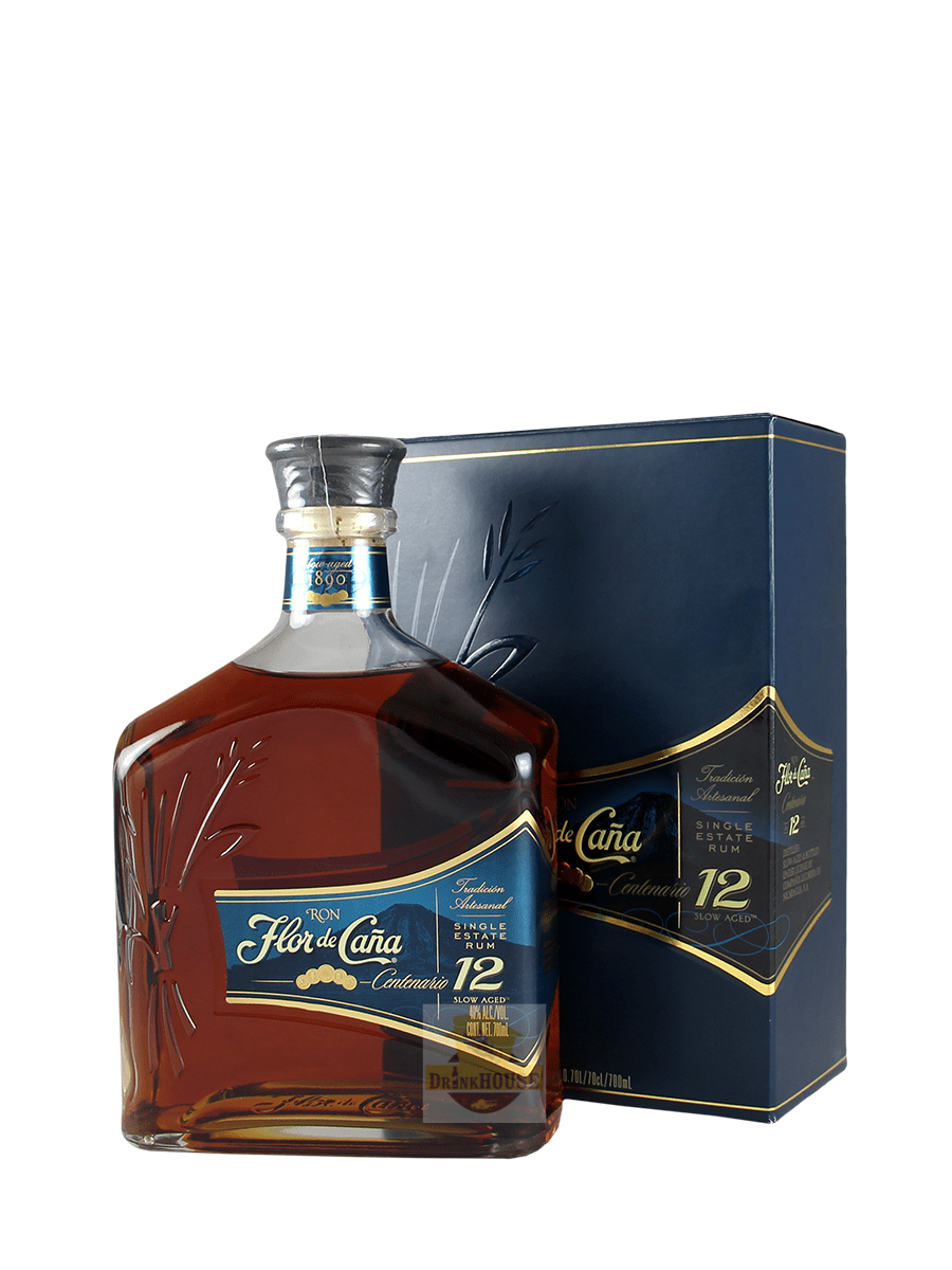 FLOR DE CANA RON CENTENARIO 12 1 LITRO 40° Rum Flor de Cana