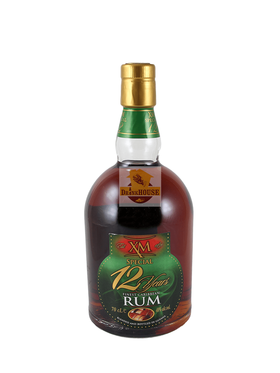 XM SPECIAL 12 Y.O. FINEST CARIBBEAN RUM 40° Rum www.xmrumguyana.com