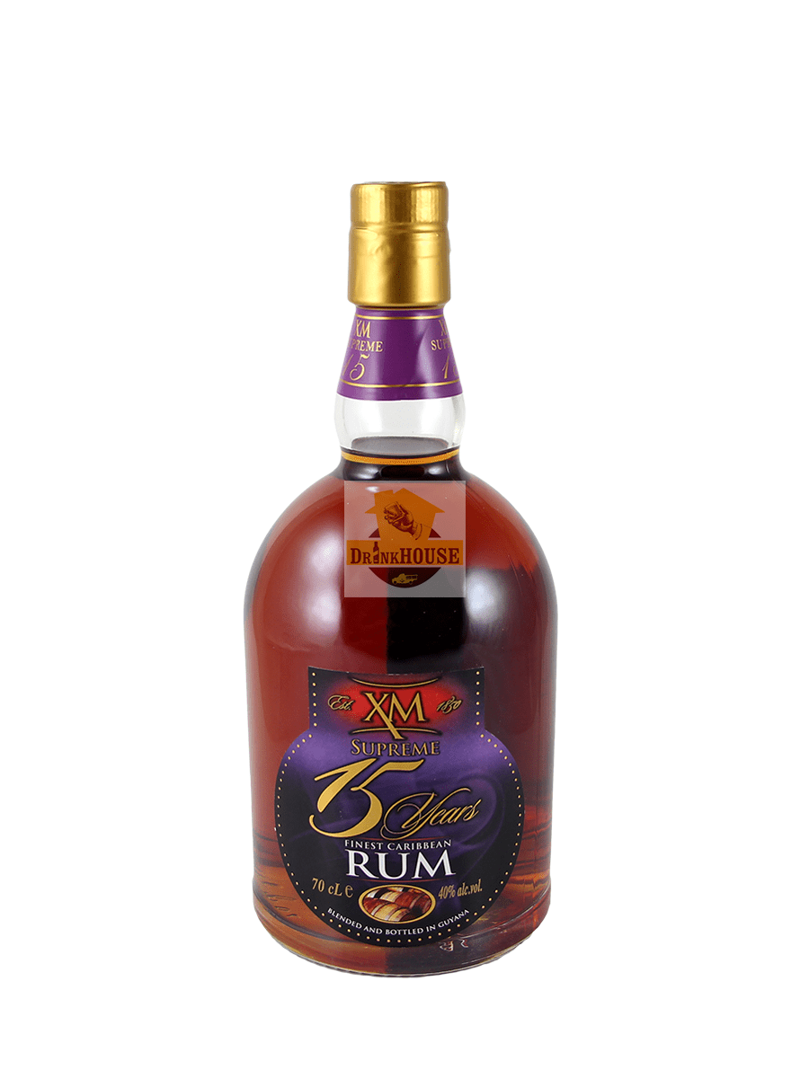 XM SUPREME 15 Y.O. FINEST CARIBBEAN RUM 40° Rum www.xmrumguyana.com