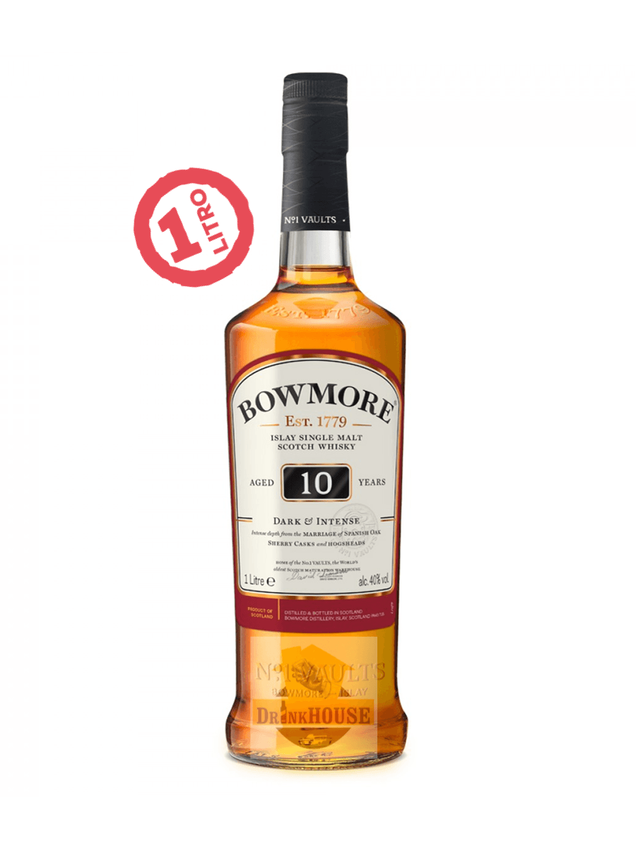 Bowmore 10 Years Old 1 Litro 40° Whisky Bowmore 