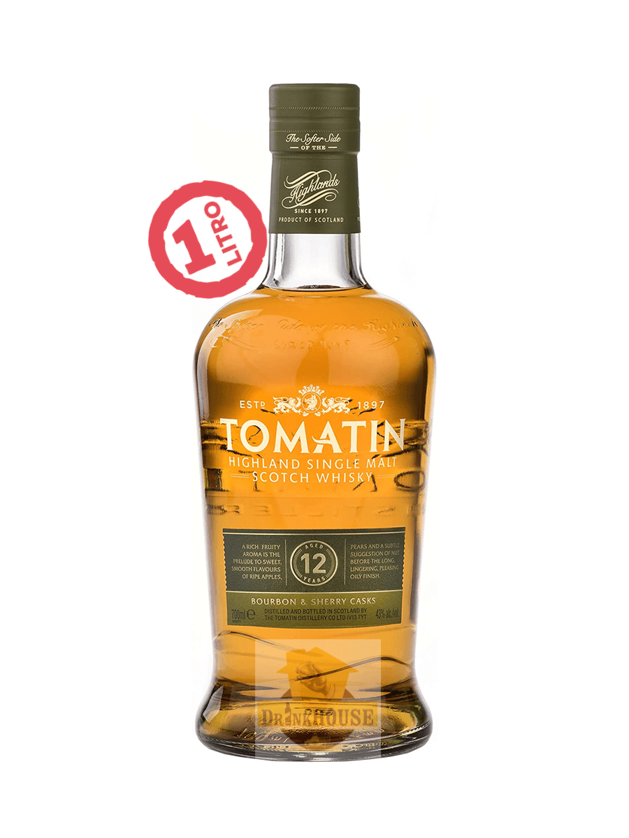 Tomatin 12 Yo Highland Single Malt Scotch Whisky 1 Litro 43° Whisky Finest Drink House